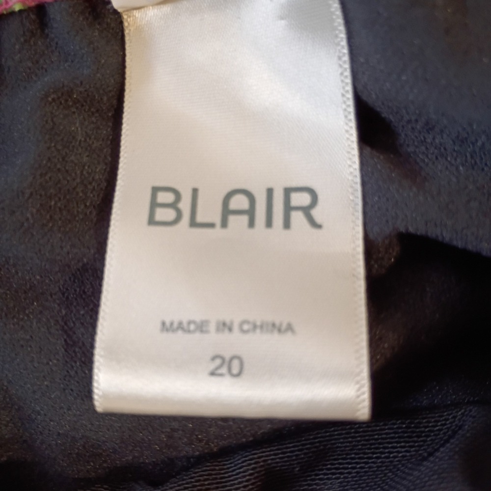 Blair Women's Size 20 Pink and Green Hawaiian Swim Summer Bottoms Shorts EUC - Picture 3 of 5